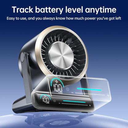 Digital Display Desktop Fan